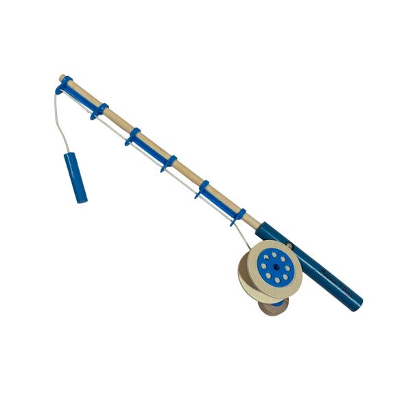 Melissa Doug Blue Fishing Rod Pole Replacement Wooden Catch & Count Game - Picture 1 of 4